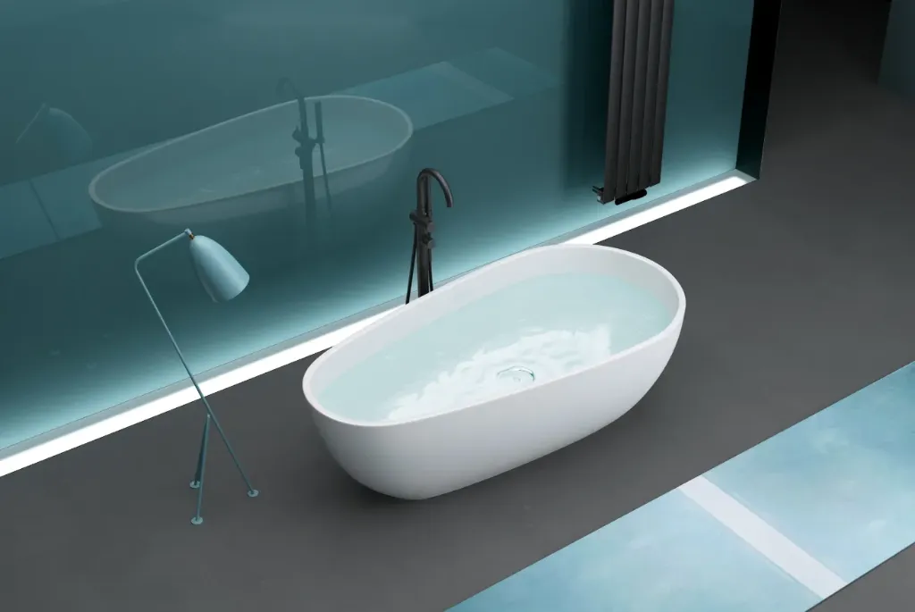 One Piece Freestanding Bathtub - MELON 1670