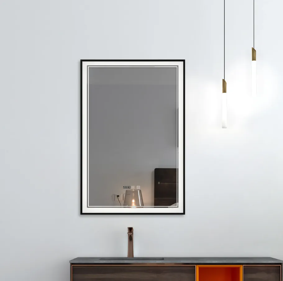 Framed Front Light LED Mirror-LMF210A-2435