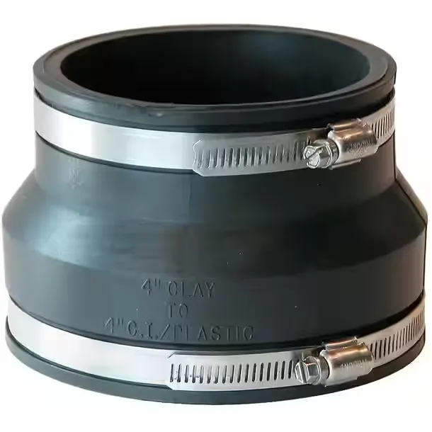 4" PVC to 4" CLAY