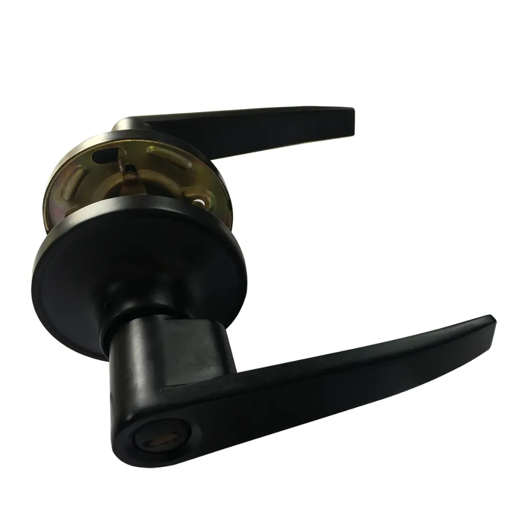 Door Lock Lever Privacy Black