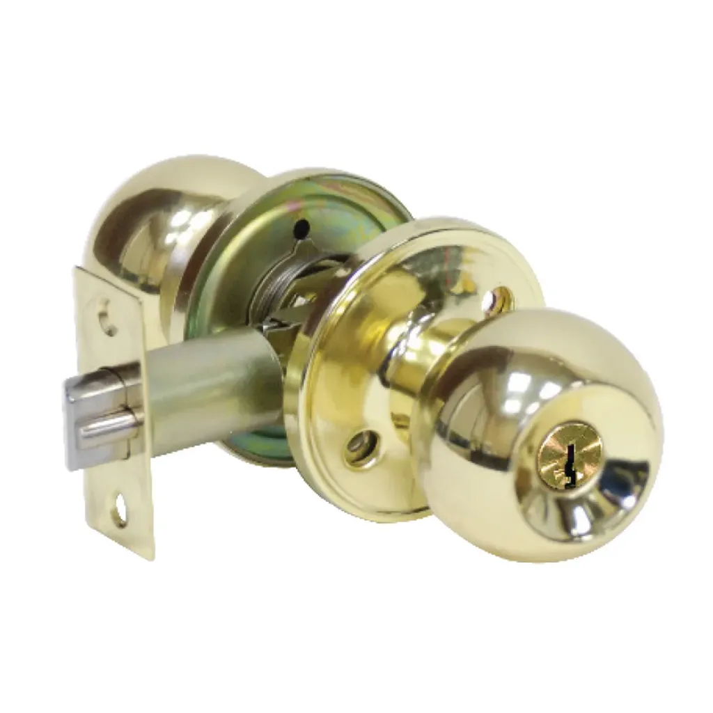 Door Lock Knob Entry Golden