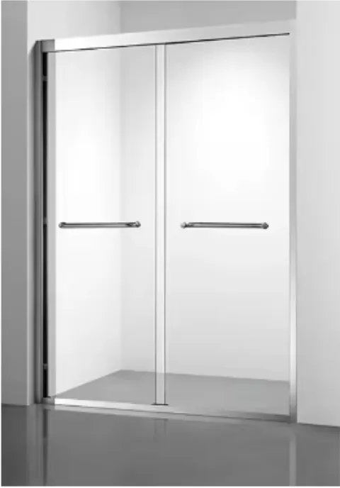 60x72 Frame Shower Door Chrome