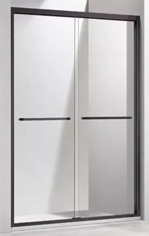 48x72 Framed Shower Door Black