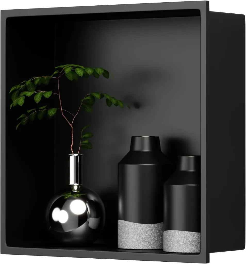 12x12 Shower Niche Black