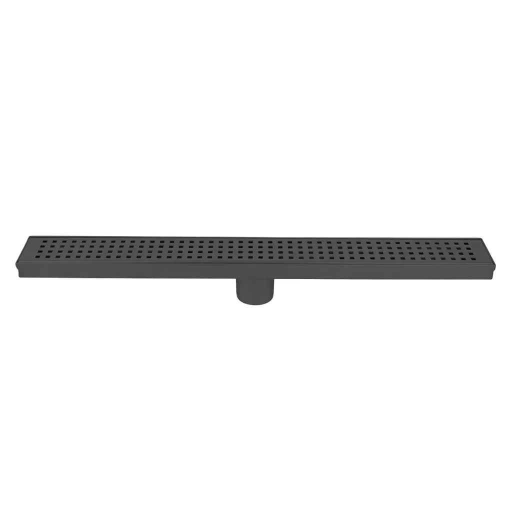 24" Linear Shower Drain Black