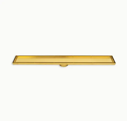 24" Tile Insert Linear Drain Gold