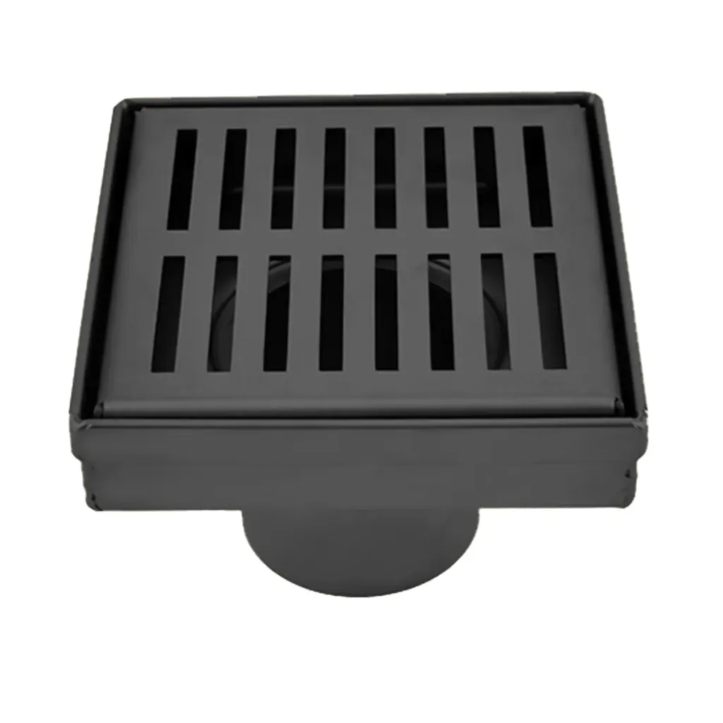 5x5 Linear Shower Drain Black