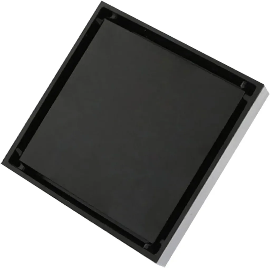 6x6 Tile Insert Linear Drain Black