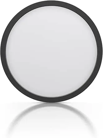 12" Slim Ceiling Light Black