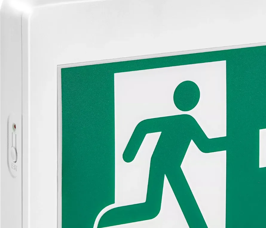 Running Man Exit Sign