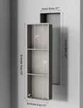 36x12 BN Niche With 2 Shelves