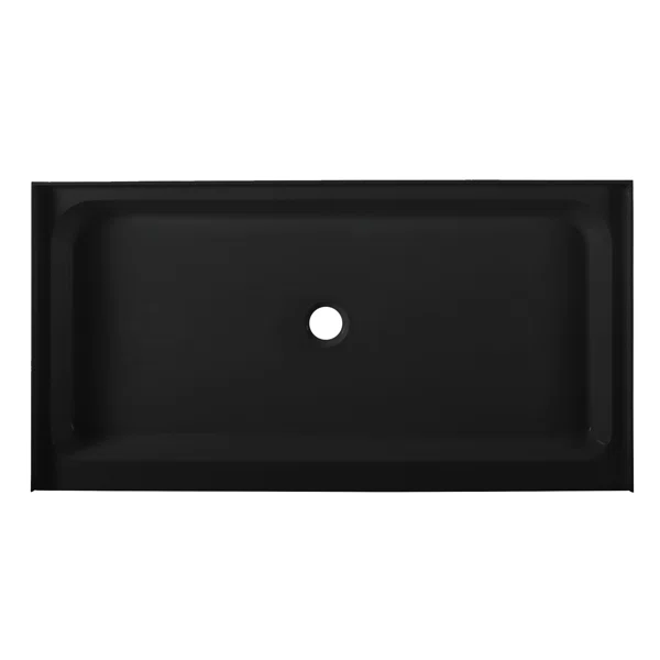 60x32 Centre Drain Black Base