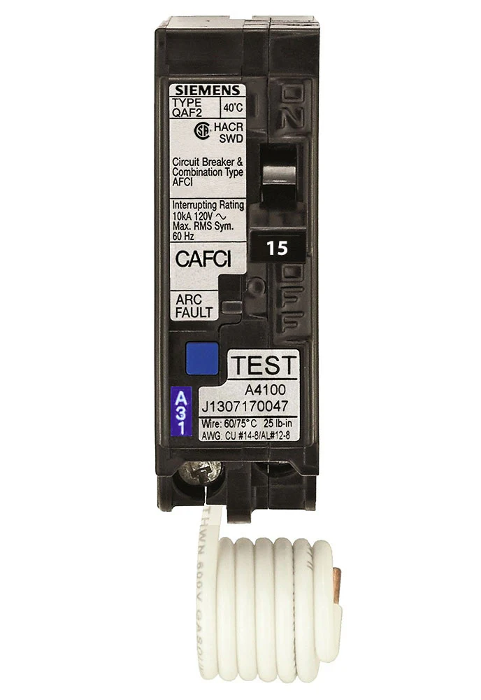 Siemens 15 Amp Arc Fault