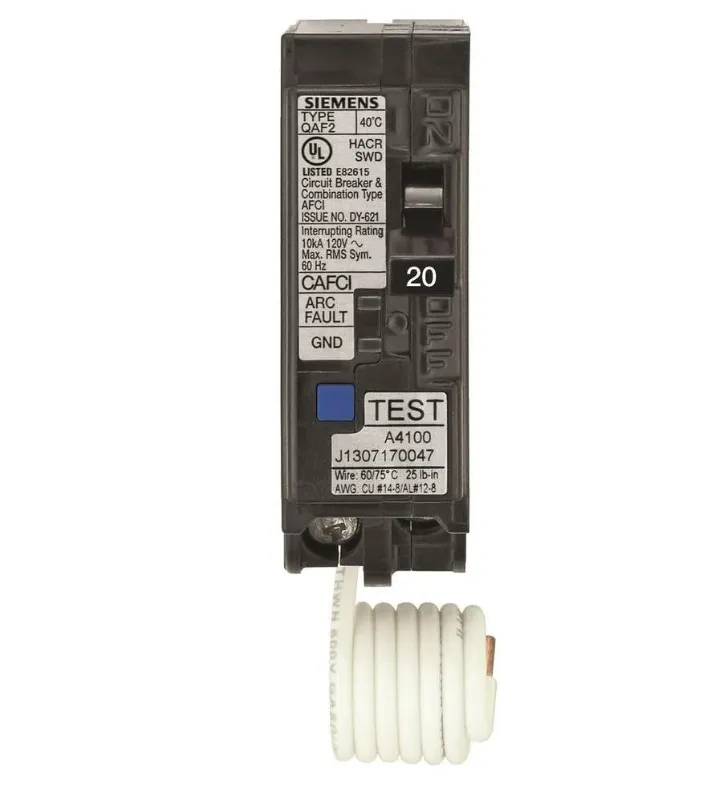 Siemens 20 Amp Arc Fault