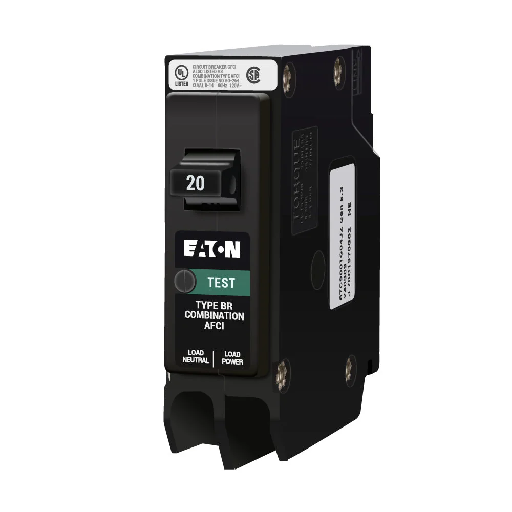 BRP120AFC-Eaton-20 Amp Arc Fault Without Pigtail