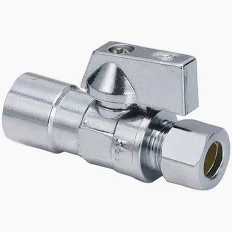 1/2" Copper to 3/8" OD Straight Valve