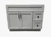 42'' GREY RH MDF