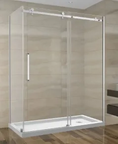 48x32 L Shape Door Chrome