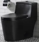 TAAJ A280 One Piece Toilet Black