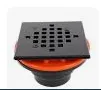 8013B Square Drain Shower Matte Black