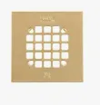 DN Square Drain Cover GOLD TONE