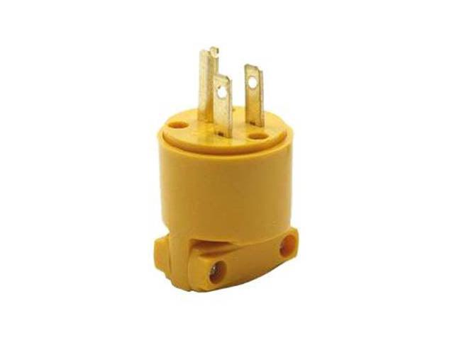 140004 - Ac Plug 3pos 15a 125v Male Yellow