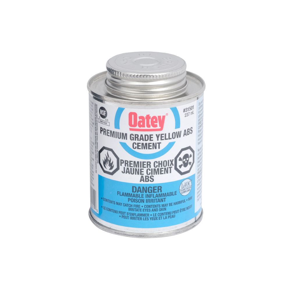 Oatey Ciment Jaune De Première Qualité De 236 Ml Pour Tuyaux ABS 31501