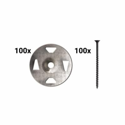 Schluter Screws and Washers 100pcs 1-5/8