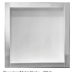 12x12x3 Gloss White Niche