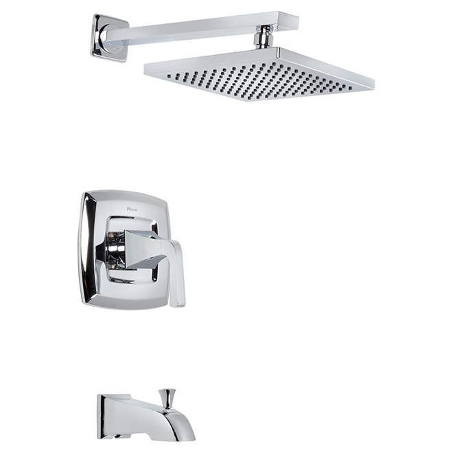 Pfister | Vorena Tub and Shower Faucet - 1 Lever - 9.5-L/min - Chrome |