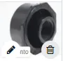ABS 1-1/2''x3/4''FPT Bushing