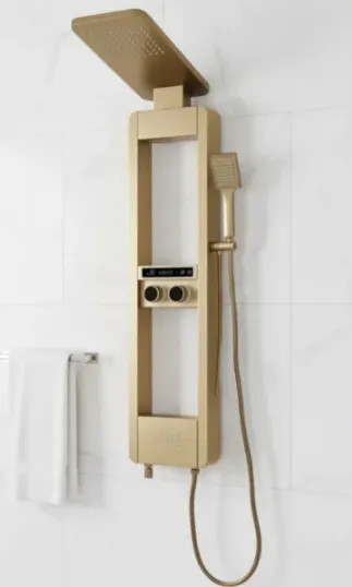 KM8103G Shower Panel Gold