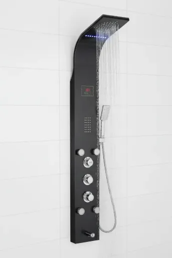 KM6236B Shower Panel Black