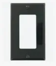 1 Gang Plate Black