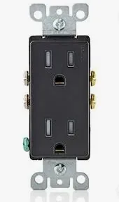 Receptacle 15A TR1107BK Black
