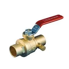 1" Copper Ball Valve W Drain