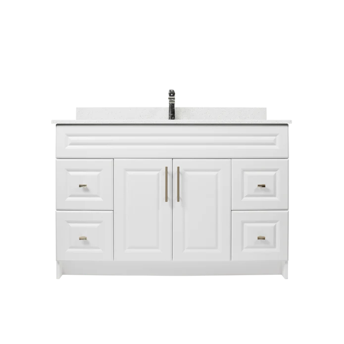 48" Shaker Bathroom Vanity With Quartz Countertop&  Drawers