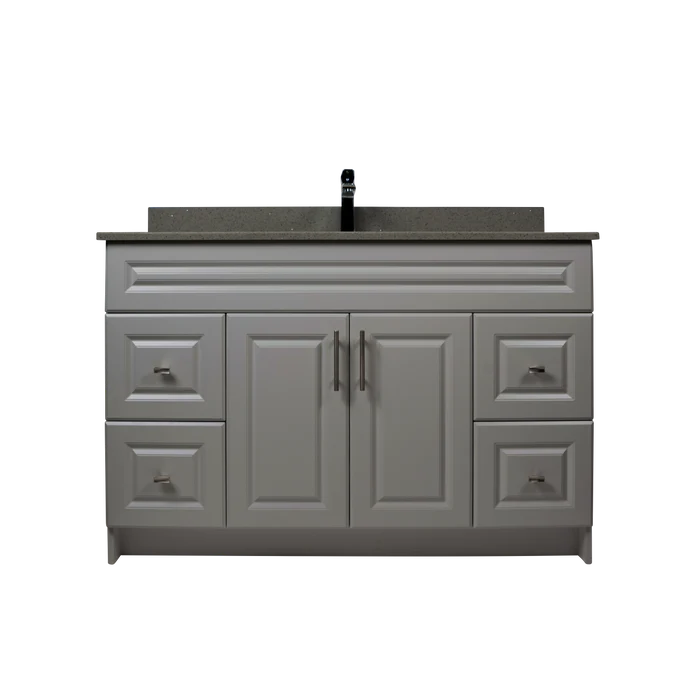 48" Shaker Bathroom Vanity With Quartz Countertop&  Drawers