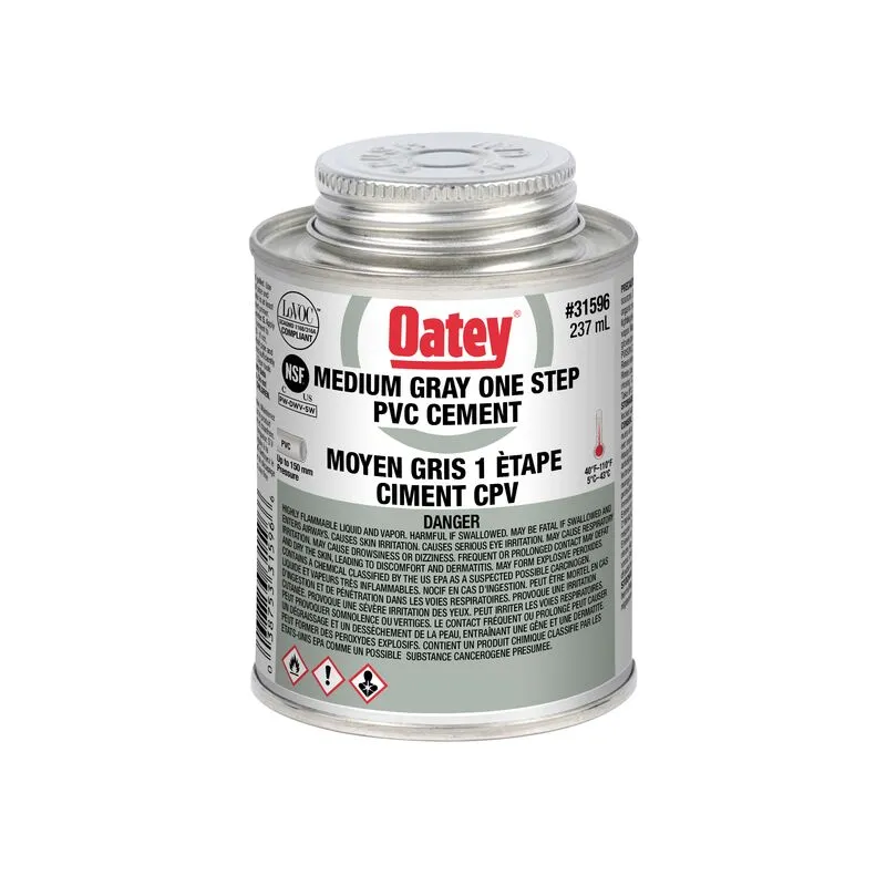 Medium Gray PVC Cement 237ml
