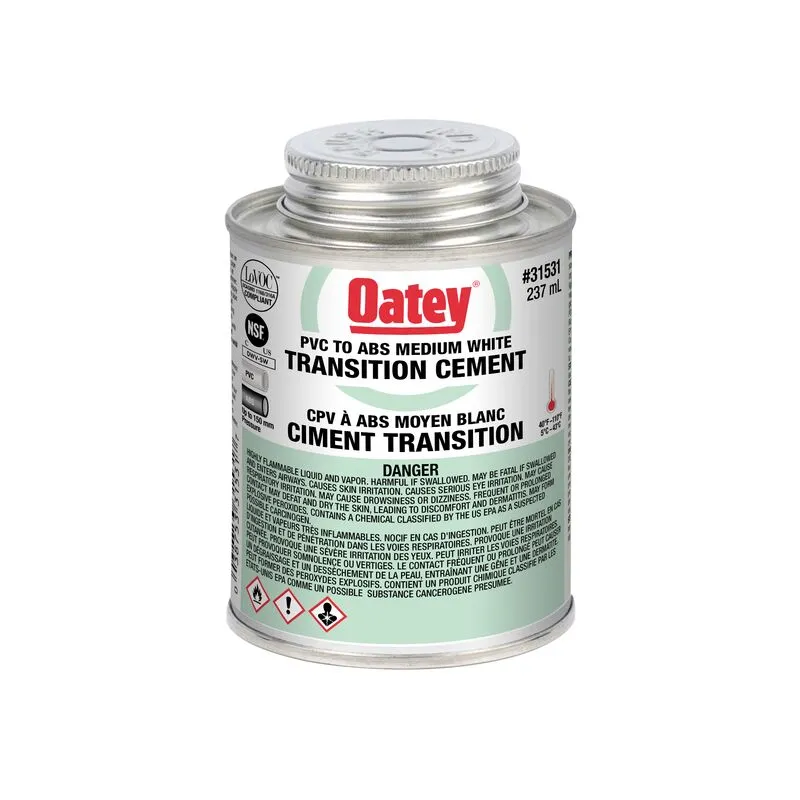 ABS To PVC Transition White Cement 237ml
