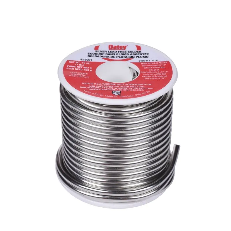 Silver Lead Free Plumbing Wire Solder 1LB