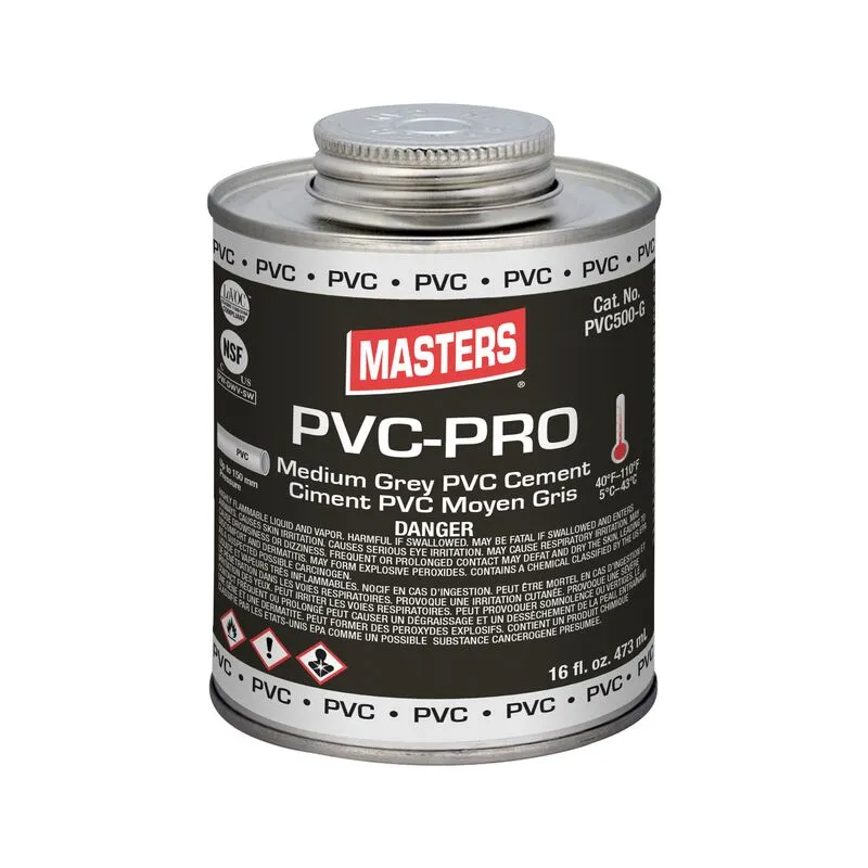 Masters PVC Medium Gray Fast Set Cement