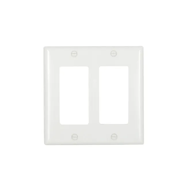 2-G White Midsize Wall Plate