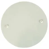 Round White Metal Cover Plates