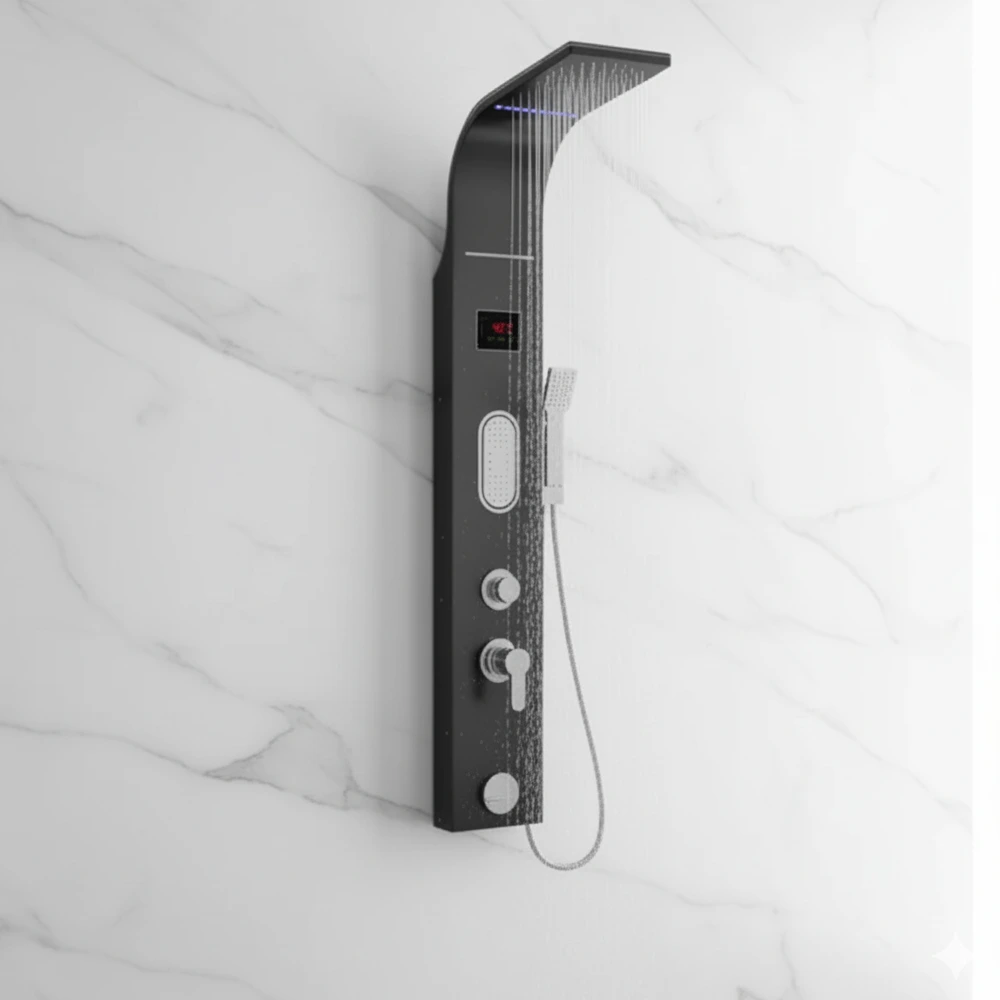 (ZM6211B) Luxury Shower Panel Tower with LED Screen