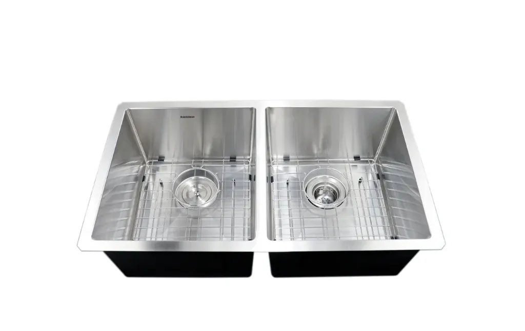 31" MISSION UNDERMOUNT KITCHEN SINK-18G DOUBLE BOWL - UN1414BN
