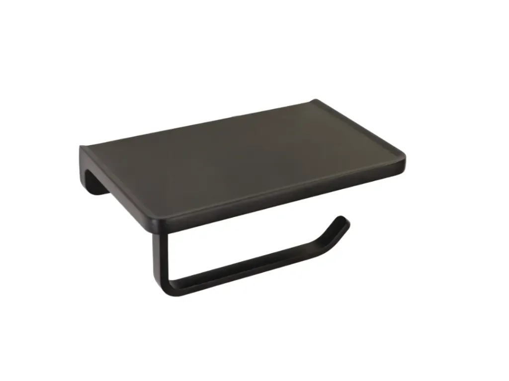 Toilet Paper Holder with Shelf - TPHSS123MB