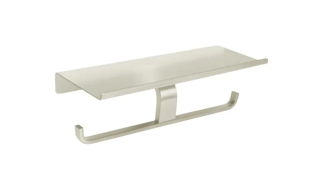 TOILET PAPER DOUBLE HOLDER WITH SHELF - TPHSD123BN
